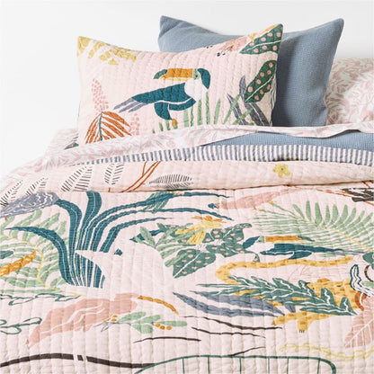 Couette en coton biologique « Rêves de forêt tropicale » pour enfants