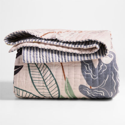 Couette en coton biologique « Rêves de forêt tropicale » pour enfants