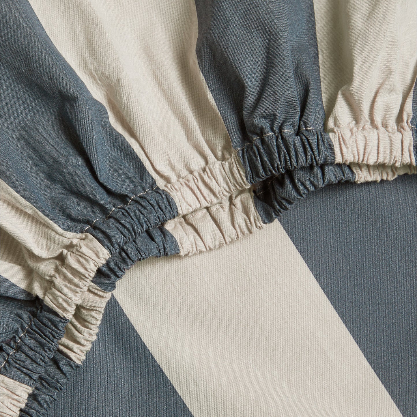 Drap-housse pour berceau en coton biologique à rayures Riviera pour bébé