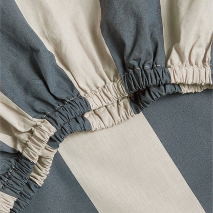 Drap-housse pour berceau en coton biologique à rayures Riviera pour bébé