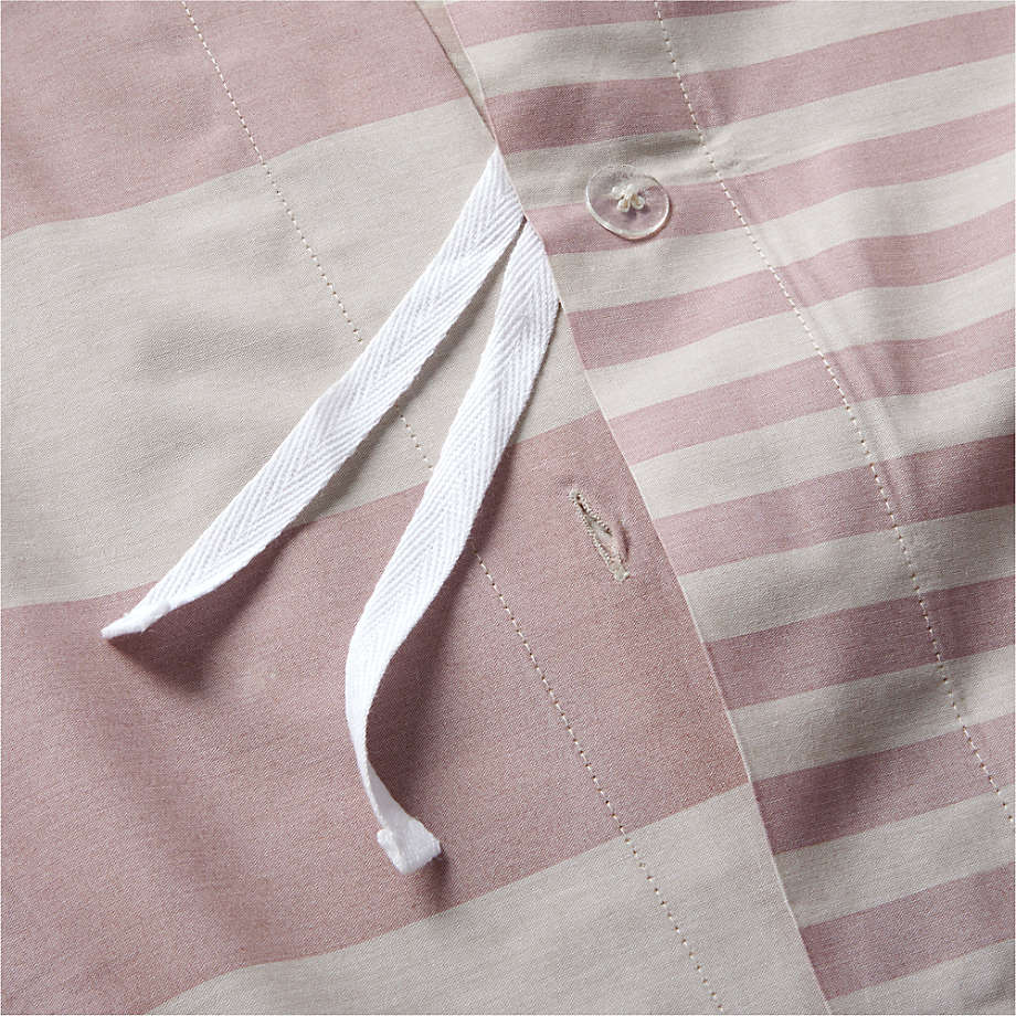 Housse de couette réversible à rayures Riviera pour enfants en coton biologique