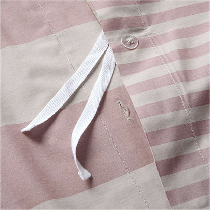 Housse de couette réversible à rayures Riviera pour enfants en coton biologique