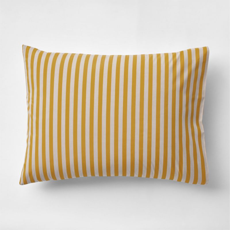 Taie d'oreiller réversible à rayures Riviera Savannah pour enfants, en coton biologique