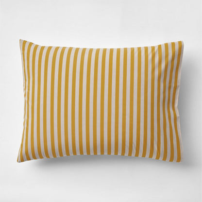 Taie d'oreiller réversible à rayures Riviera Savannah pour enfants, en coton biologique