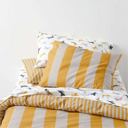 Parure de draps en percale de coton biologique à motif léopard adorable pour enfants