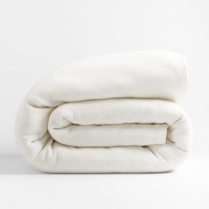 Housse de couette en coton biologique à tissage gaufré pour enfants