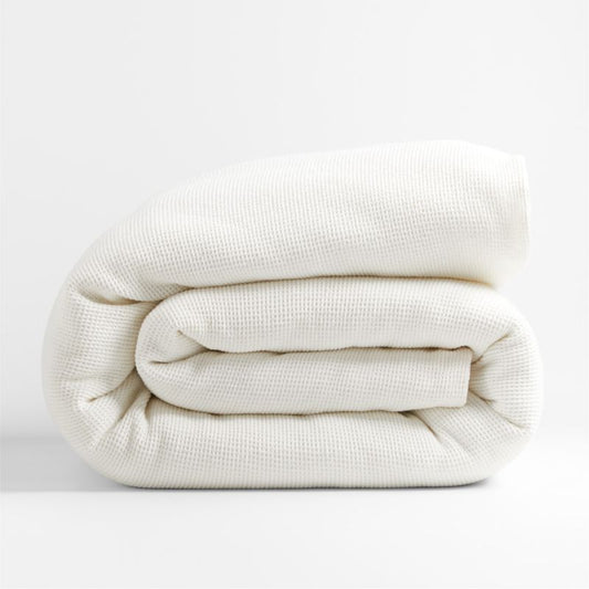 Housse de couette en coton biologique à tissage gaufré pour enfants