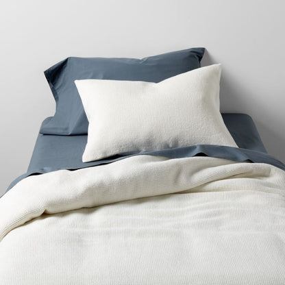 Housse de couette en coton biologique à tissage gaufré pour enfants