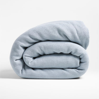 Housse de couette en coton biologique à tissage gaufré pour enfants