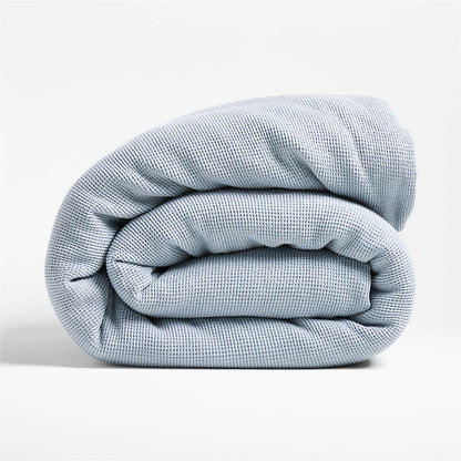 Housse de couette en coton biologique à tissage gaufré pour enfants