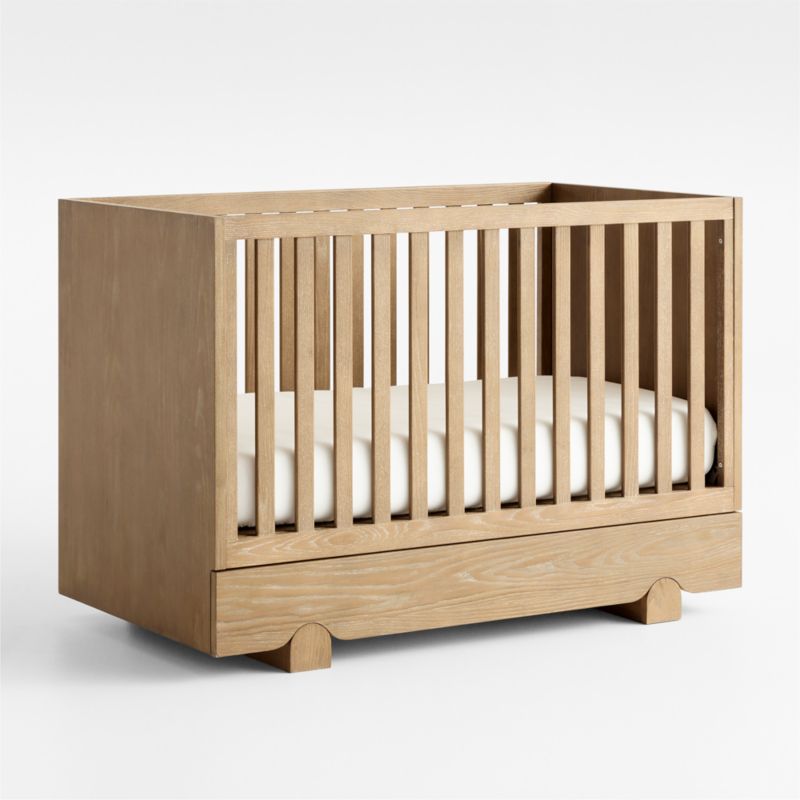 Lit bébé convertible en bois Baby Ellis avec rangement
