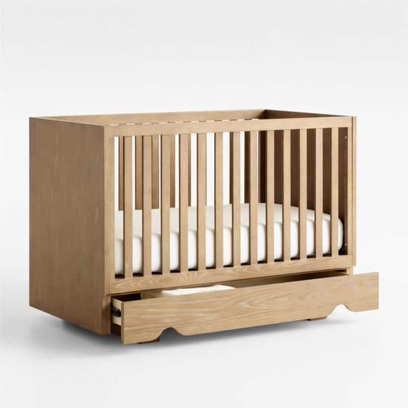 Lit bébé convertible en bois Baby Ellis avec rangement