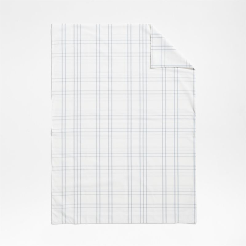 Housse de couette en coton biologique teint en fil pour enfants Stax