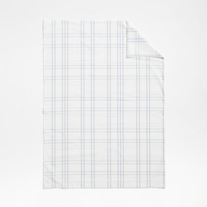 Housse de couette en coton biologique teint en fil pour enfants Stax