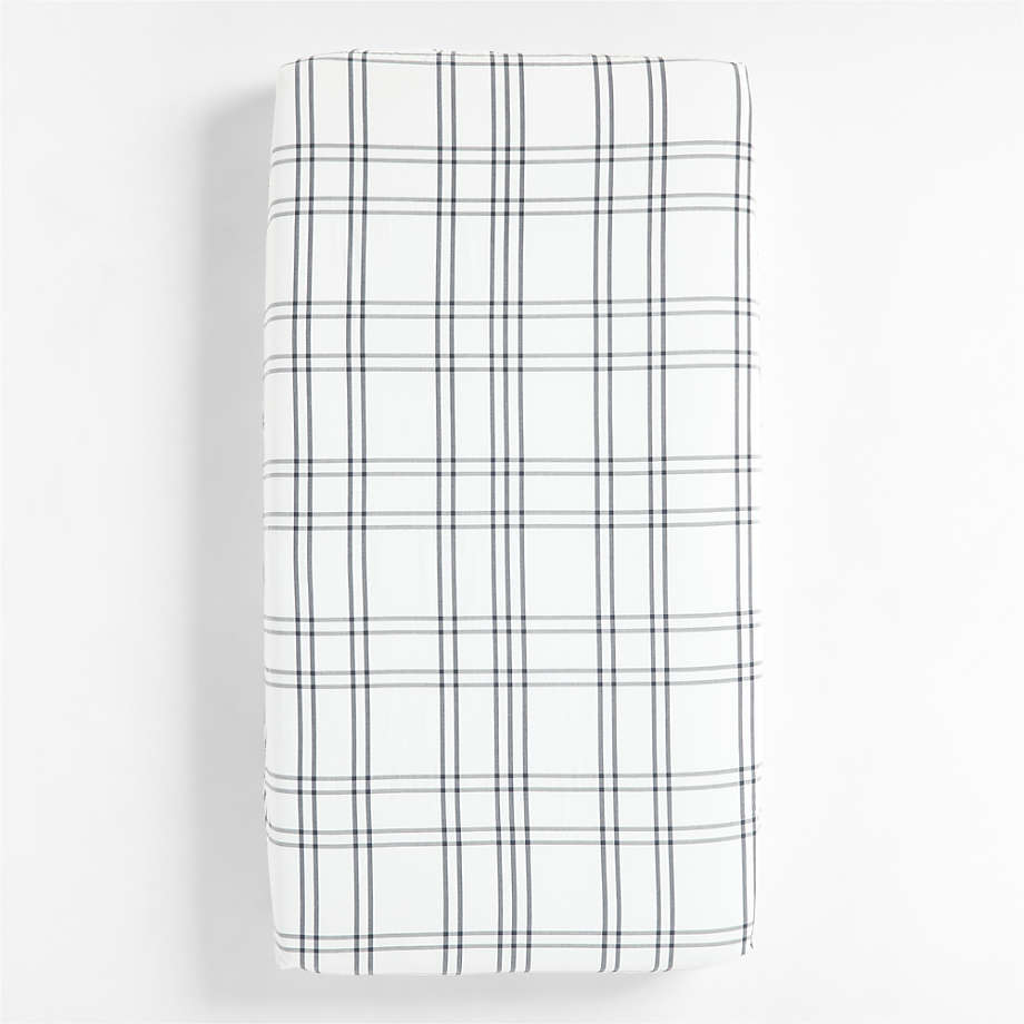 Drap-housse pour berceau Baby Stax en coton biologique teint en fil