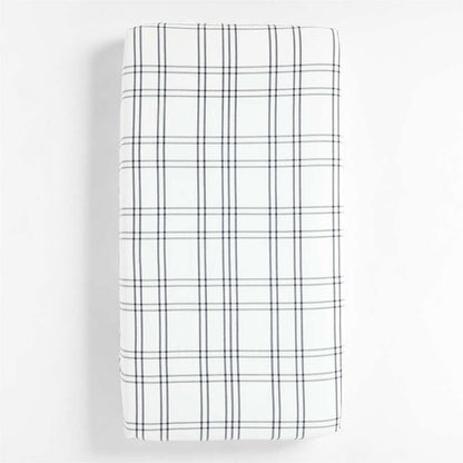 Drap-housse pour berceau Baby Stax en coton biologique teint en fil