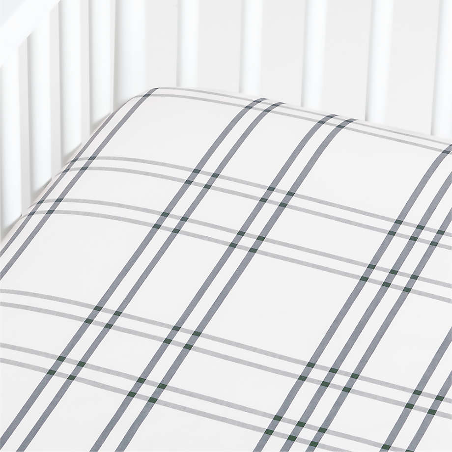Drap-housse pour berceau Baby Stax en coton biologique teint en fil