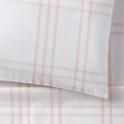 Ensemble de draps en coton biologique teint en fil pour enfants Stax