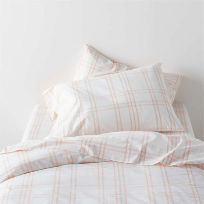 Housse de couette en coton biologique teint en fil pour enfants Stax