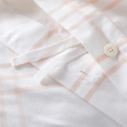 Housse de couette en coton biologique teint en fil pour enfants Stax