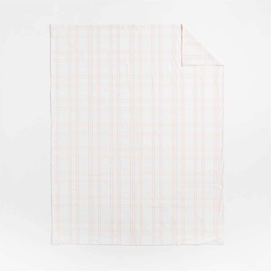 Housse de couette en coton biologique teint en fil pour enfants Stax