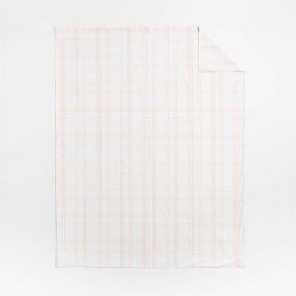 Housse de couette en coton biologique teint en fil pour enfants Stax