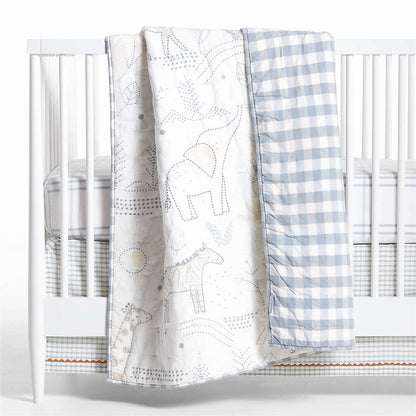 Drap-housse pour berceau Baby Stax en coton biologique teint en fil