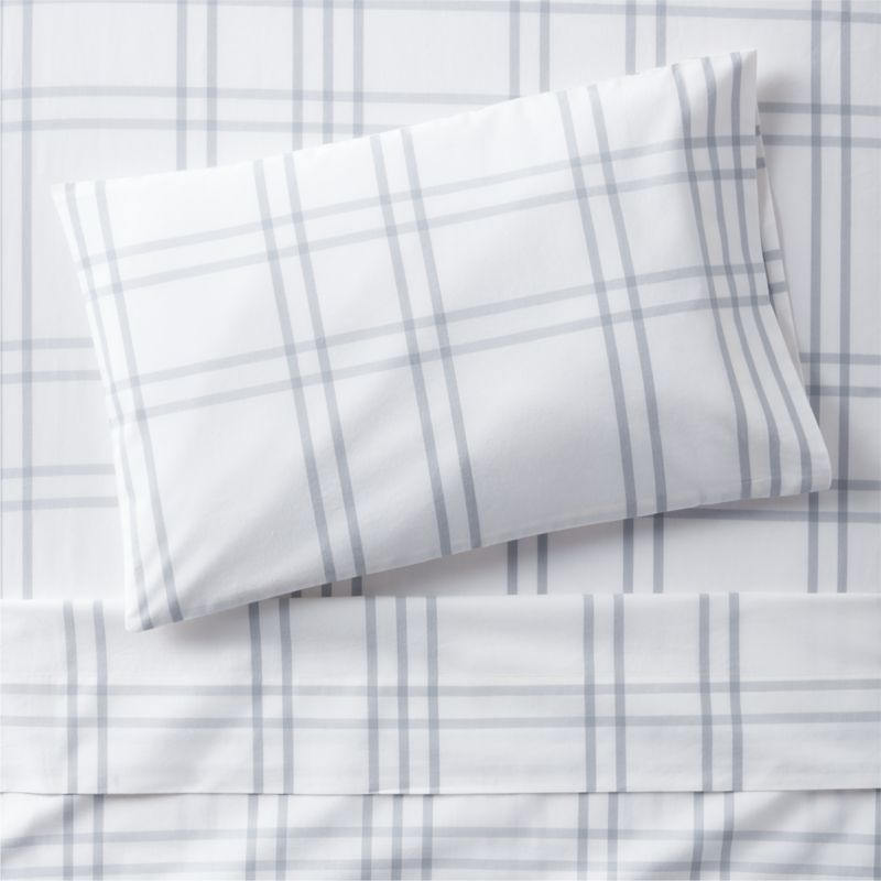 Ensemble de draps en coton biologique teint en fil pour enfants Stax