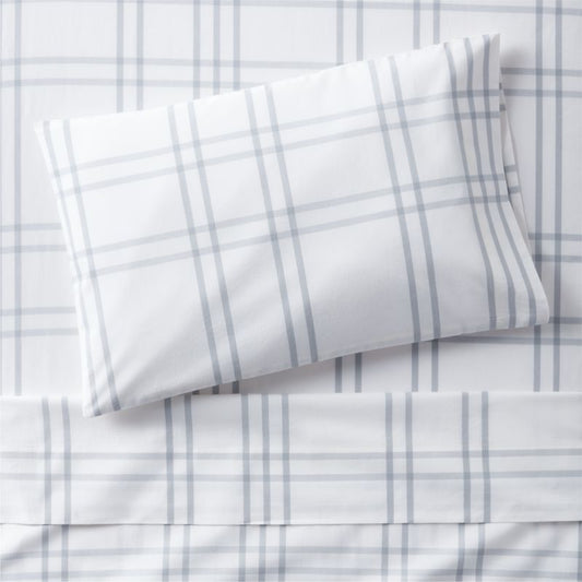 Ensemble de draps en coton biologique teint en fil pour enfants Stax