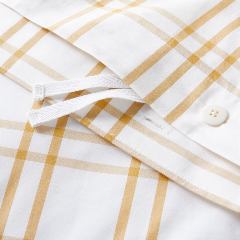 Housse de couette en coton biologique teint en fil pour enfants Stax