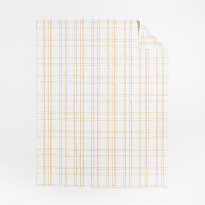 Housse de couette en coton biologique teint en fil pour enfants Stax