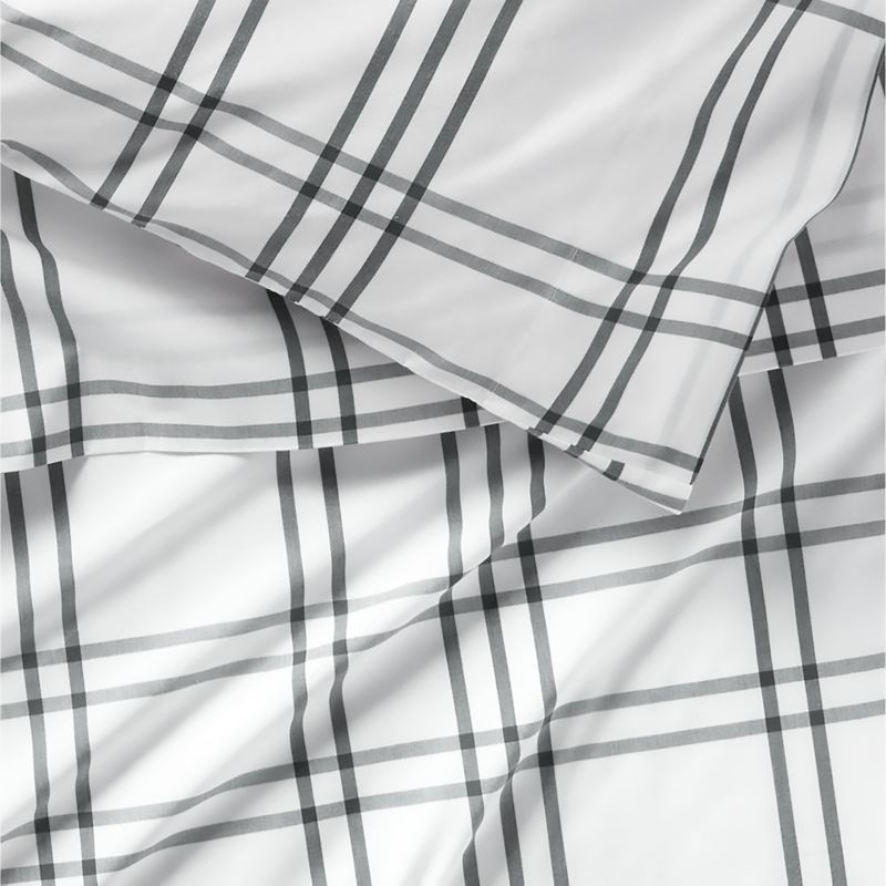 Ensemble de draps en coton biologique teint en fil pour enfants Stax