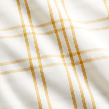 Housse de couette en coton biologique teint en fil pour enfants Stax