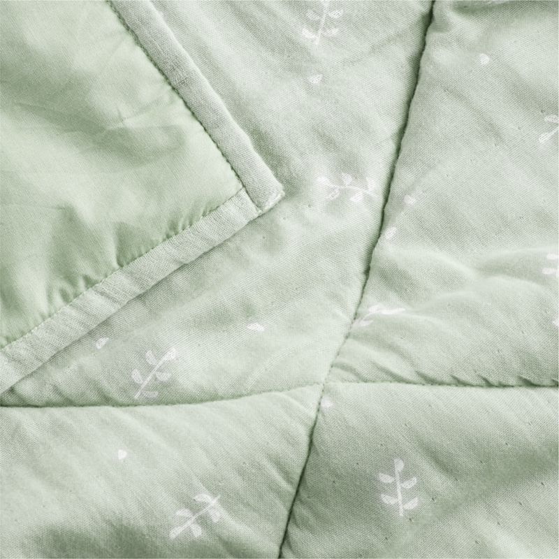 Couverture de berceau en gaze de coton ultra-douce à imprimé feuilles pour bébé
