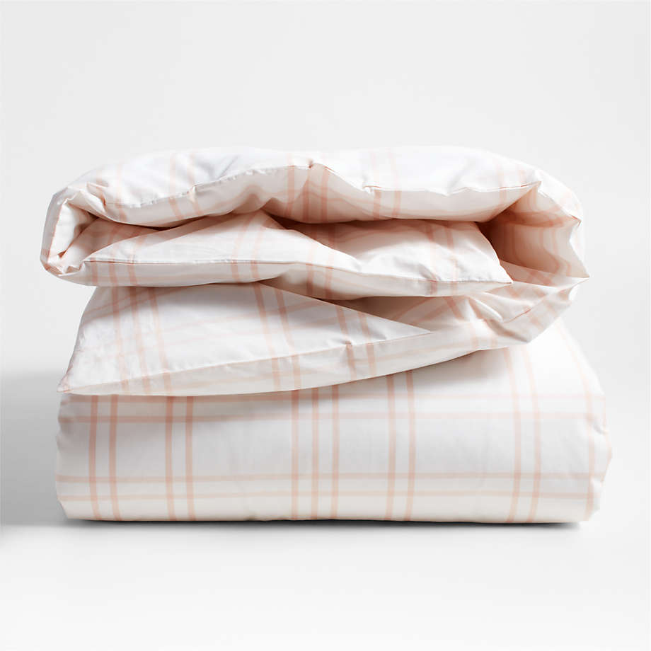 Housse de couette en coton biologique teint en fil pour enfants Stax