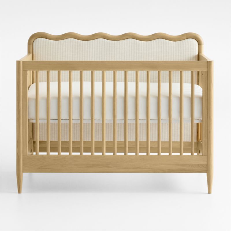 Poussette convertible pour bébé Baby Waveland en chêne et tissu à rayures performantes