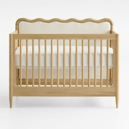 Poussette convertible pour bébé Baby Waveland en chêne et tissu à rayures performantes