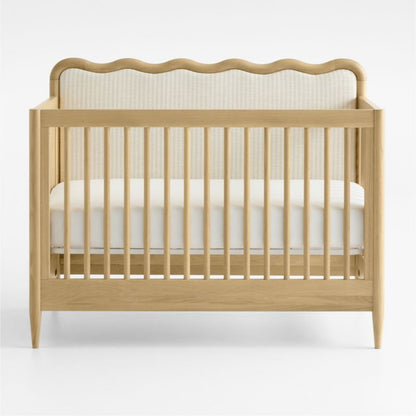 Poussette convertible pour bébé Baby Waveland en chêne et tissu à rayures performantes