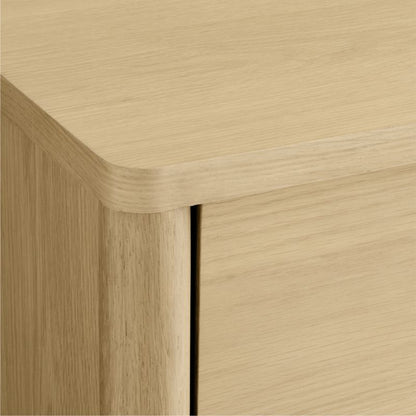 Commode à 6 tiroirs larges en bois de chêne Waveland pour enfants