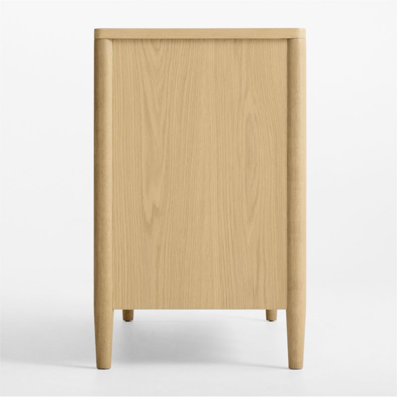 Commode à 6 tiroirs larges en bois de chêne Waveland pour enfants