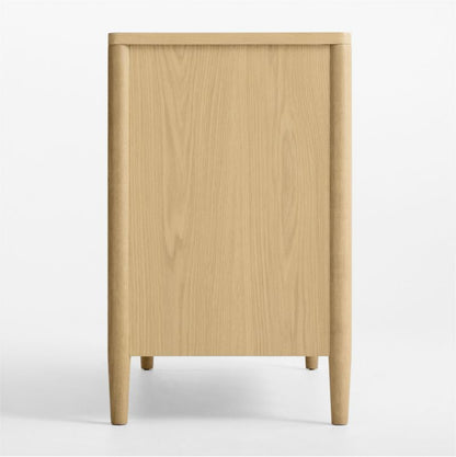 Commode à 6 tiroirs larges en bois de chêne Waveland pour enfants