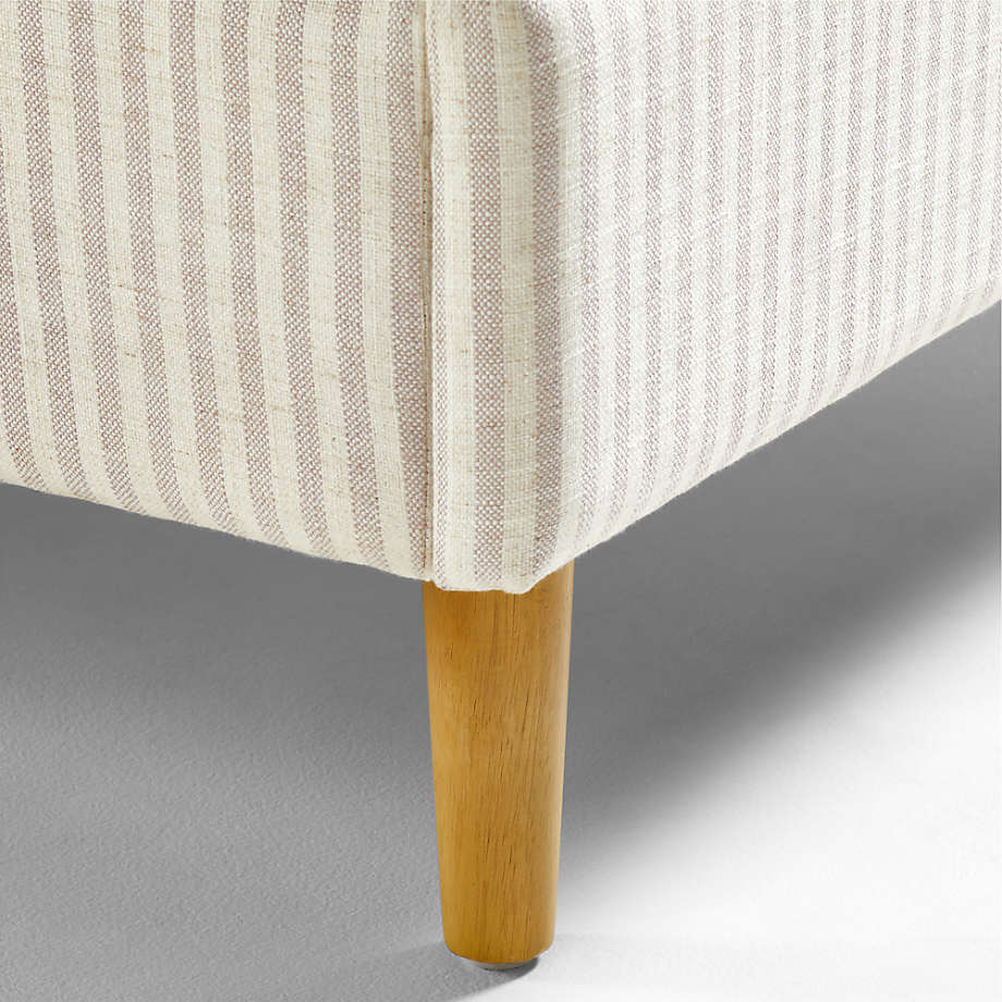 Lit rembourré à rayures Waveland pour enfants