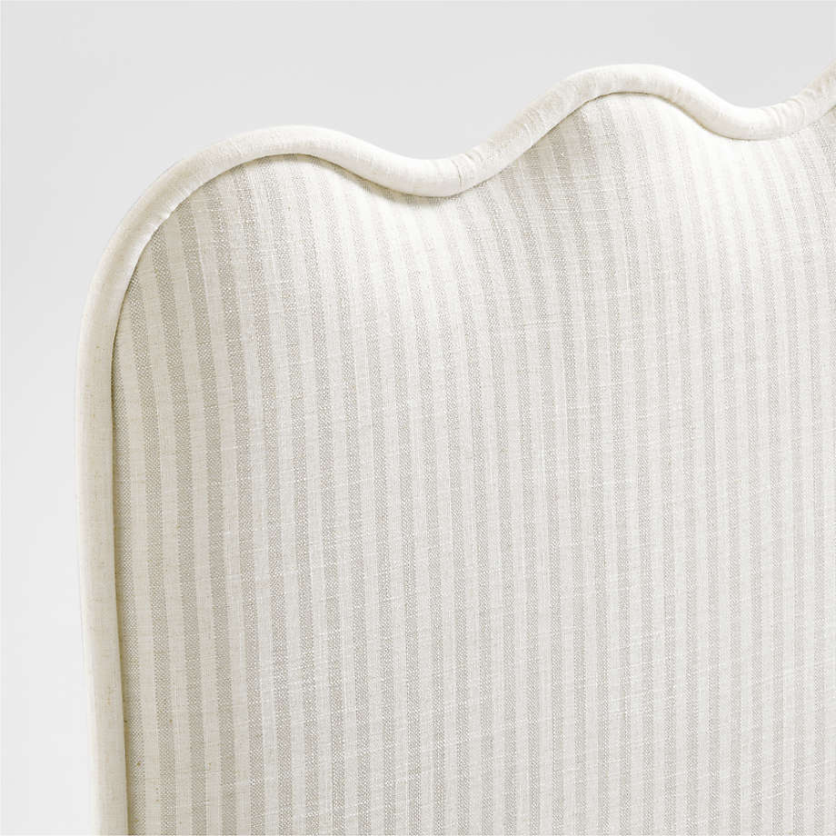 Lit rembourré à rayures Waveland pour enfants