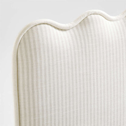 Lit rembourré à rayures Waveland pour enfants