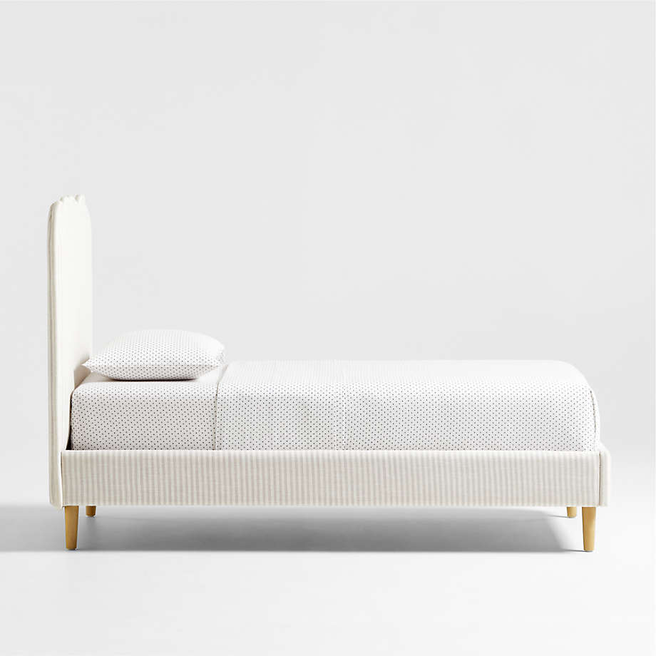 Lit rembourré à rayures Waveland pour enfants