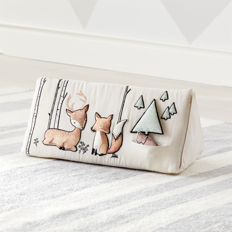 Jouet pour bébé animaux de la forêt pour l'éveil sur le ventre