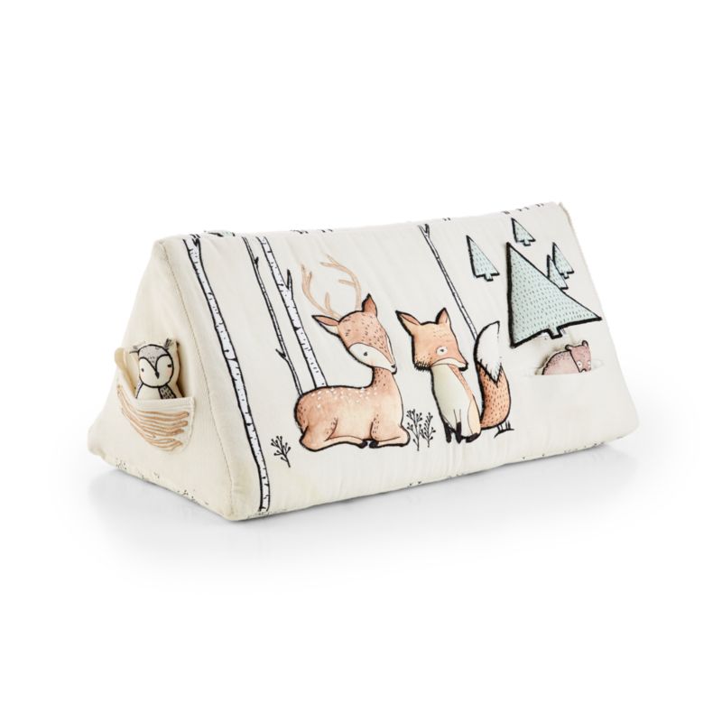 Jouet pour bébé animaux de la forêt pour l'éveil sur le ventre