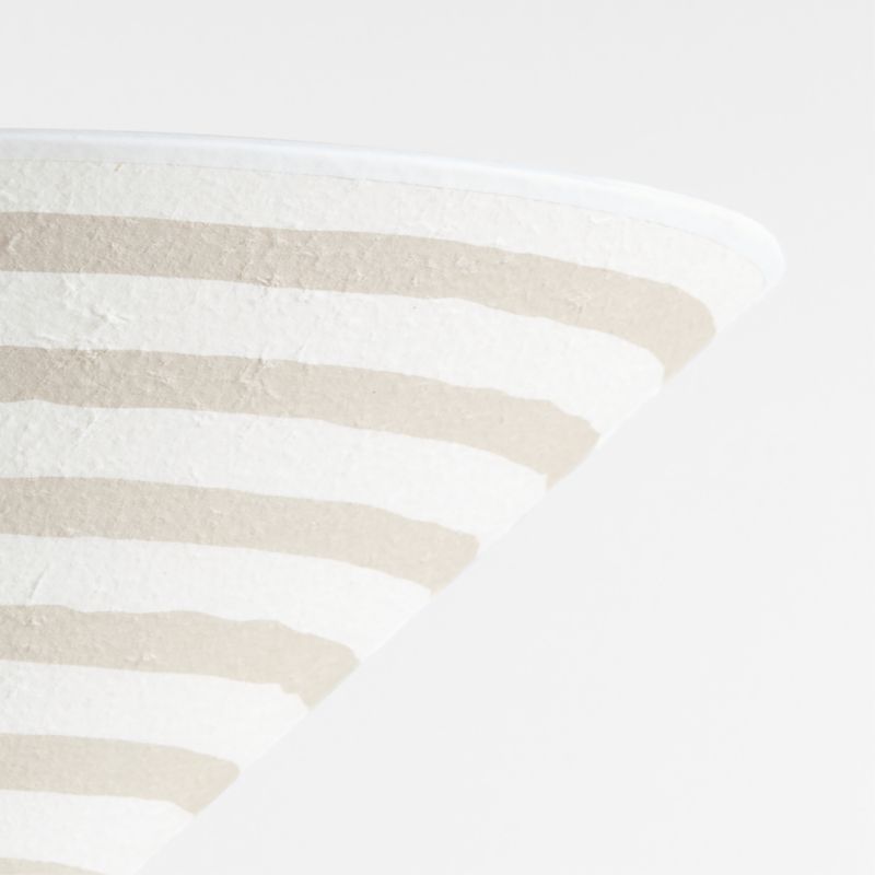 Plafonnier semi-encastré Kids Zuri Stripe en papier mâché