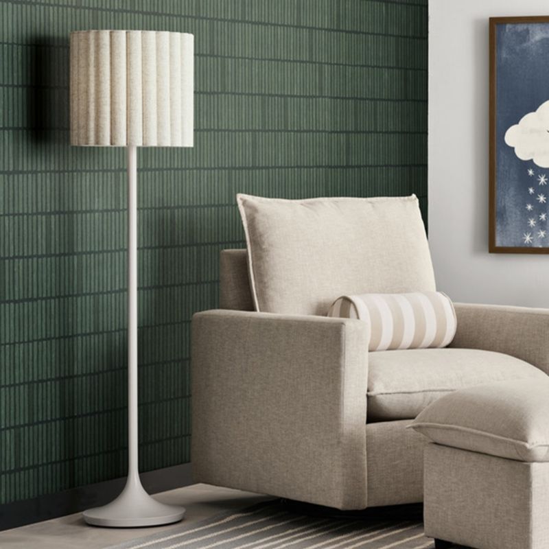 Lampadaire en lin plissé Emme pour enfants