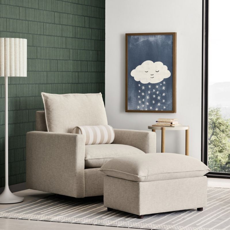 Fauteuil à bascule pivotant Baby Harbour Flange pour chambre d'enfant